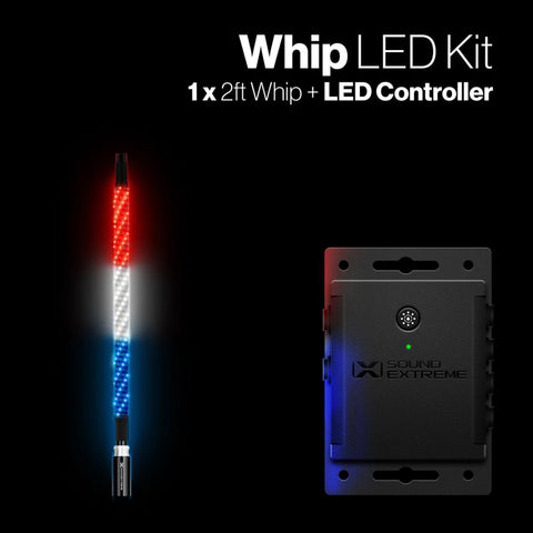 Extreme Whip Kit Qty 1 x 2ft (61cm) plus LEDCast Controller