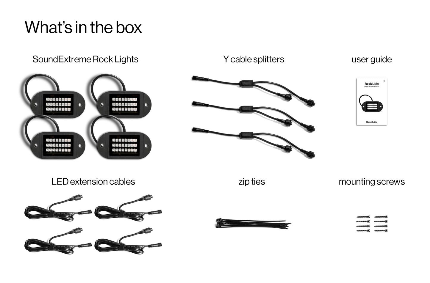 Extreme LED Rock Light 4 Pack
