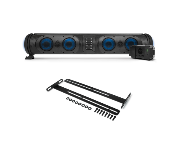 SOUNDBAR GOLF CART SE STARTER PACK (T-BRACKET) - SoundExtreme SE26 Bluetooth Soundbar + V4 Bracket