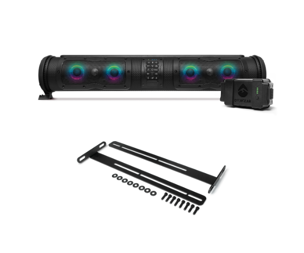 SOUNDBAR GOLF CART SEB ELITE WIRELESS STARTER PACK (T-BRACKET) - SoundExtreme Elite SEB28 Bluetooth Soundbar + V4 Bracket