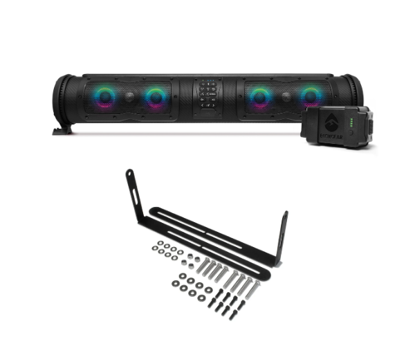 SOUNDBAR GOLF CART SE ELITE STARTER PACK (L-BRACKET) - SoundExtreme Elite SEB28 Bluetooth Soundbar + V5 Bracket