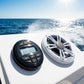 Marine Gauge Bluetooth & AM/FM Radio System with Dual 150W 6.5" Speakers Kit