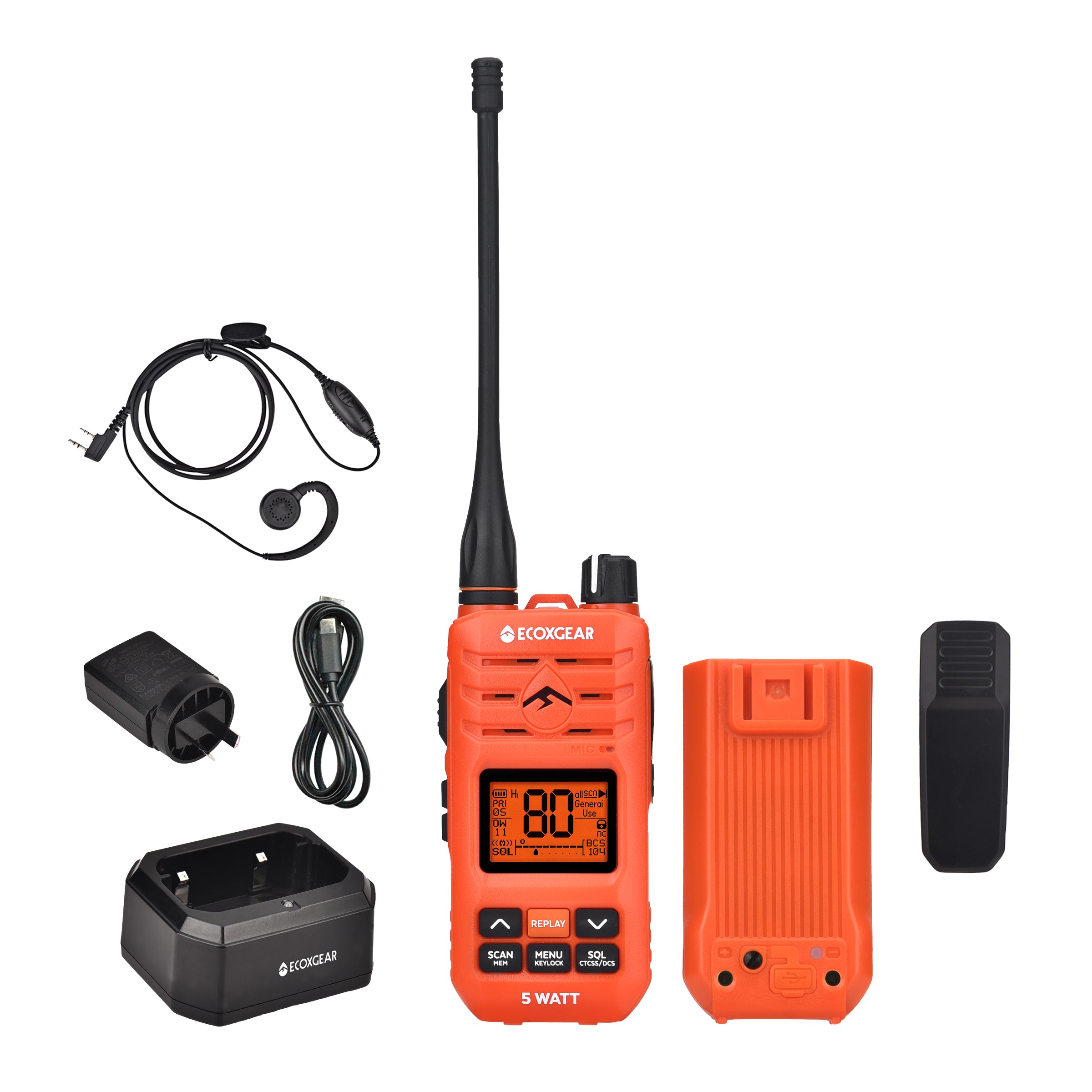 EXG510SORG UHF radio - orange